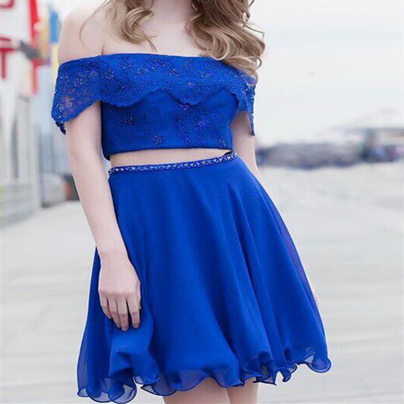 Ericdress A-Line Lace Short Sleeves Mini Homecoming Dress