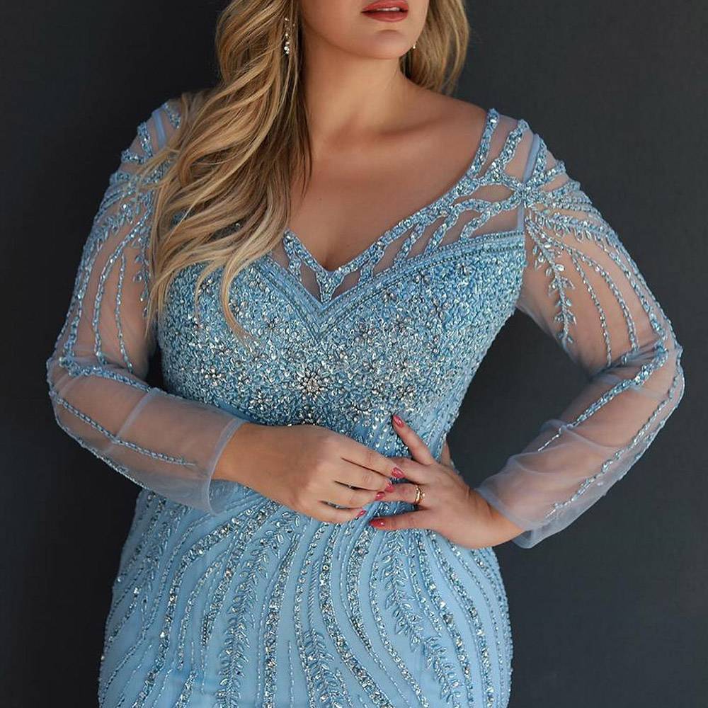 Ericdress Floor-Length V-Neck Trumpet/Mermaid Lace Formal Dress