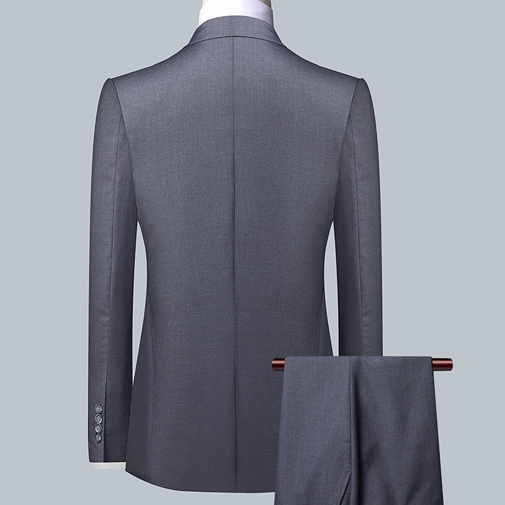 Ericdress Single-Breasted Plain Men's Dress Suit