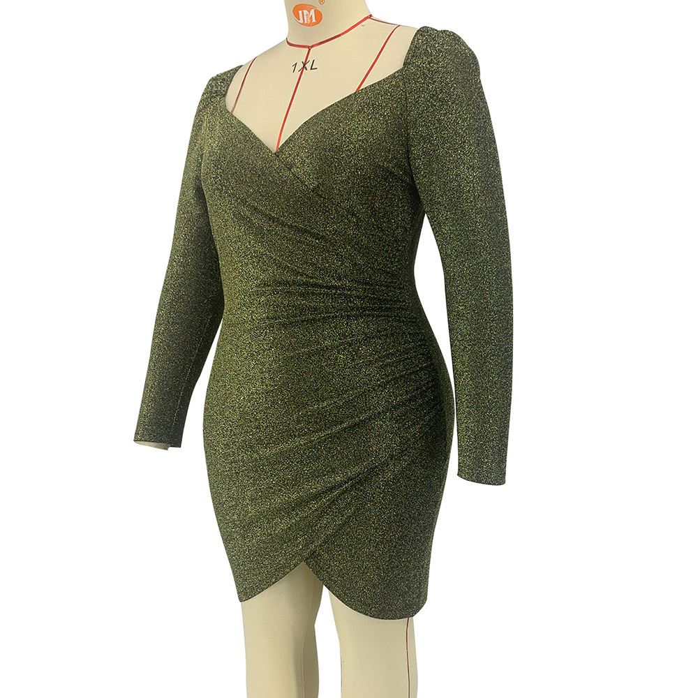 Ericdress Asymmetric Mid-Calf Long Sleeve Fall Fashion Dress