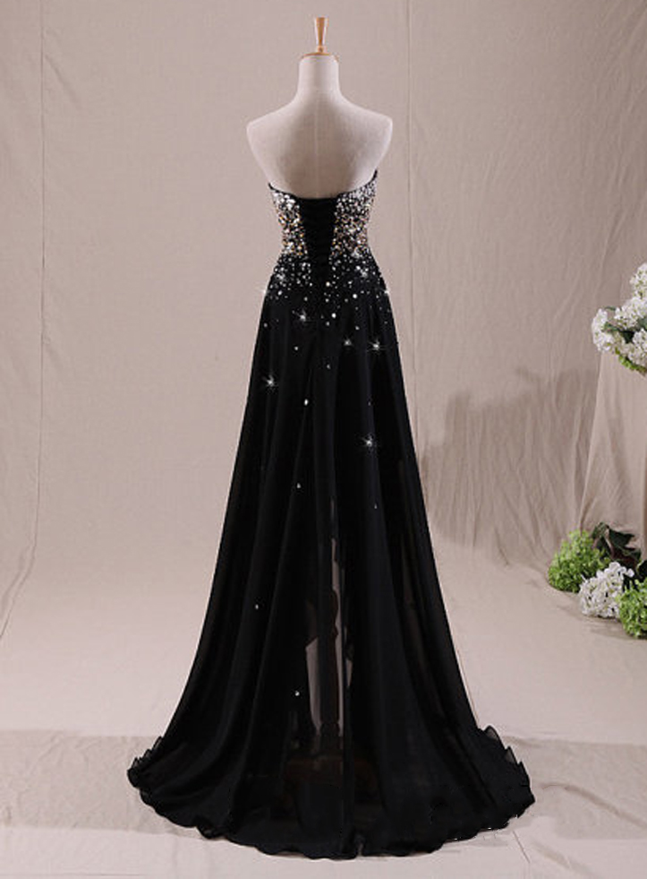 Sparkling Sweetheart Beaded High-Low Prom Dress