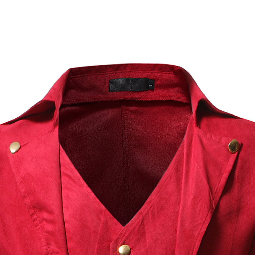 Ericdress Button Long Plain Single Men's Trench Coat