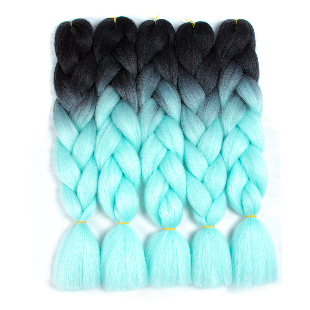 Ericdress Ombre Synthetic Kanekalon Braiding Hair Crochet Braids False Hair Extensions