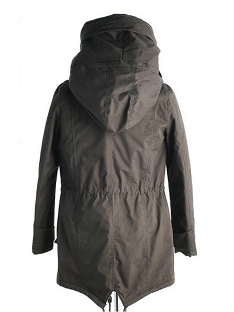 Ericdress Hooded Windproof Thicken Warm Men's Winter Coat