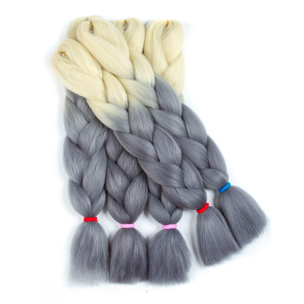 Ericdress Ombre Synthetic Kanekalon Braiding Hair Crochet Braids False Hair Extensions