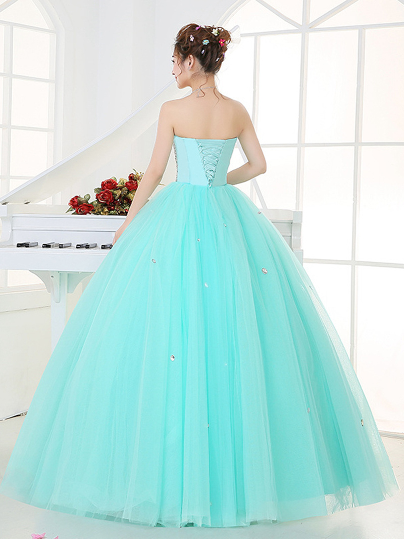 Ericdress Sweetheart Ball Gown Beaded Sequins Floor-Length Quinceanera Dress