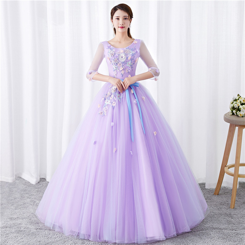 Ericdress Ball Gown 3D Flowers Quinceanera Dress