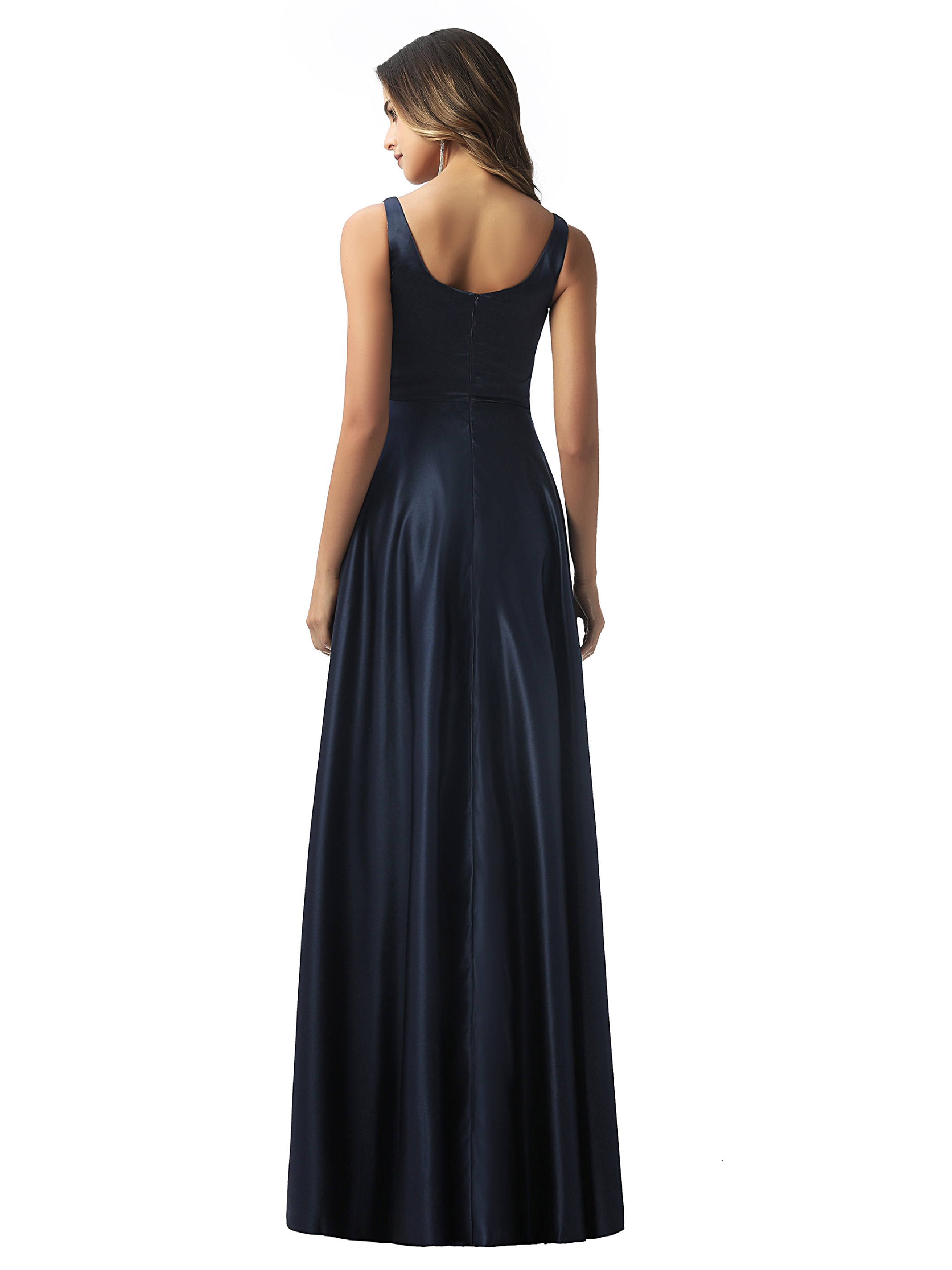 Ericdress Sleeveless Straps Floor-Length A-Line Prom Dress