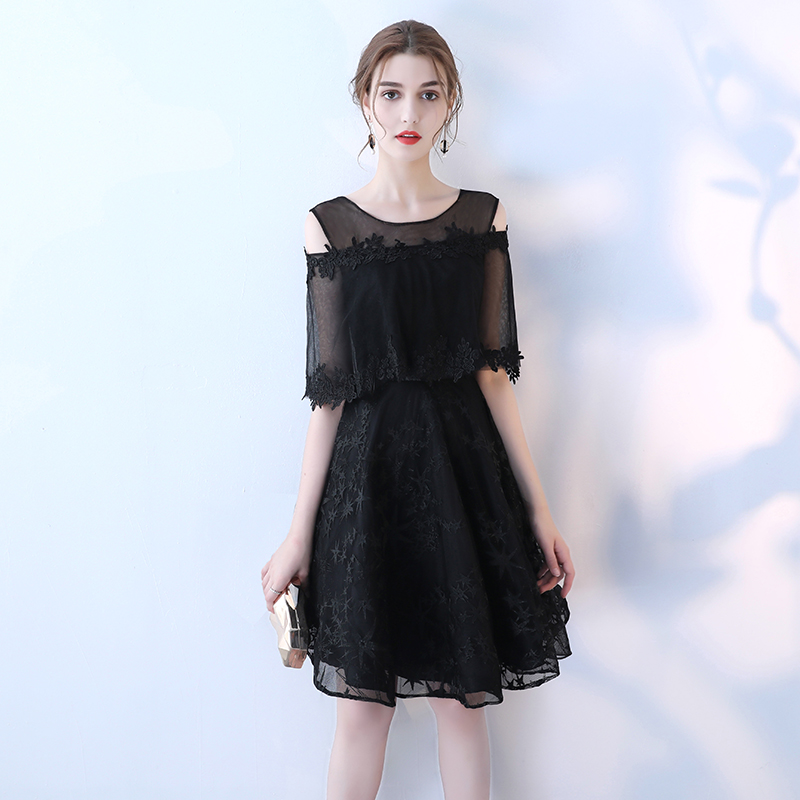 Ericdress Knee-Length Appliques Half Sleeves A-Line Homecoming Dress