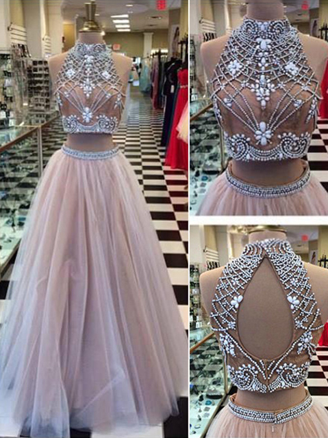 Ericdress Two Pieces Beading Prom Dress