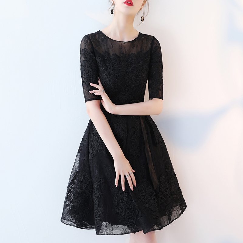 Ericdress Knee-Length Half Sleeves Lace A-Line Sweet 16 Dress Homecoming Dress