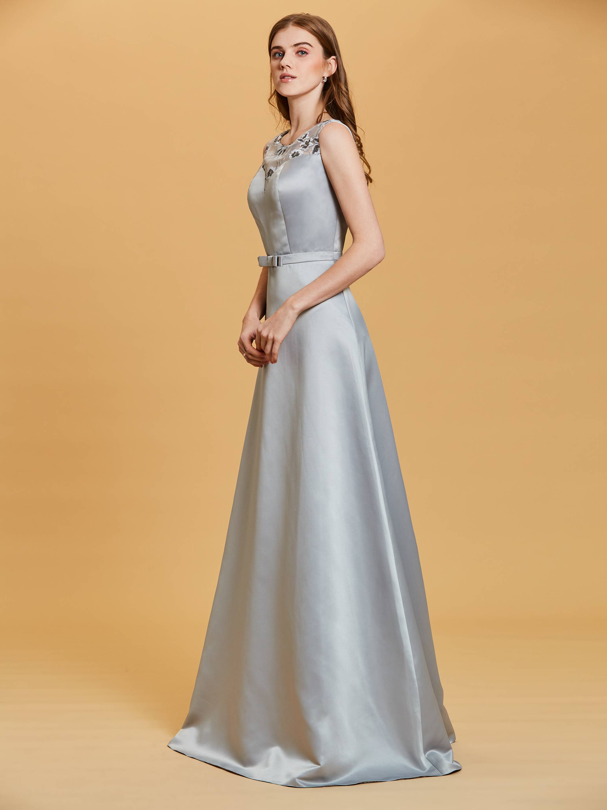 Ericdress Scoop Neck Sequins A Line Long Evening Dress