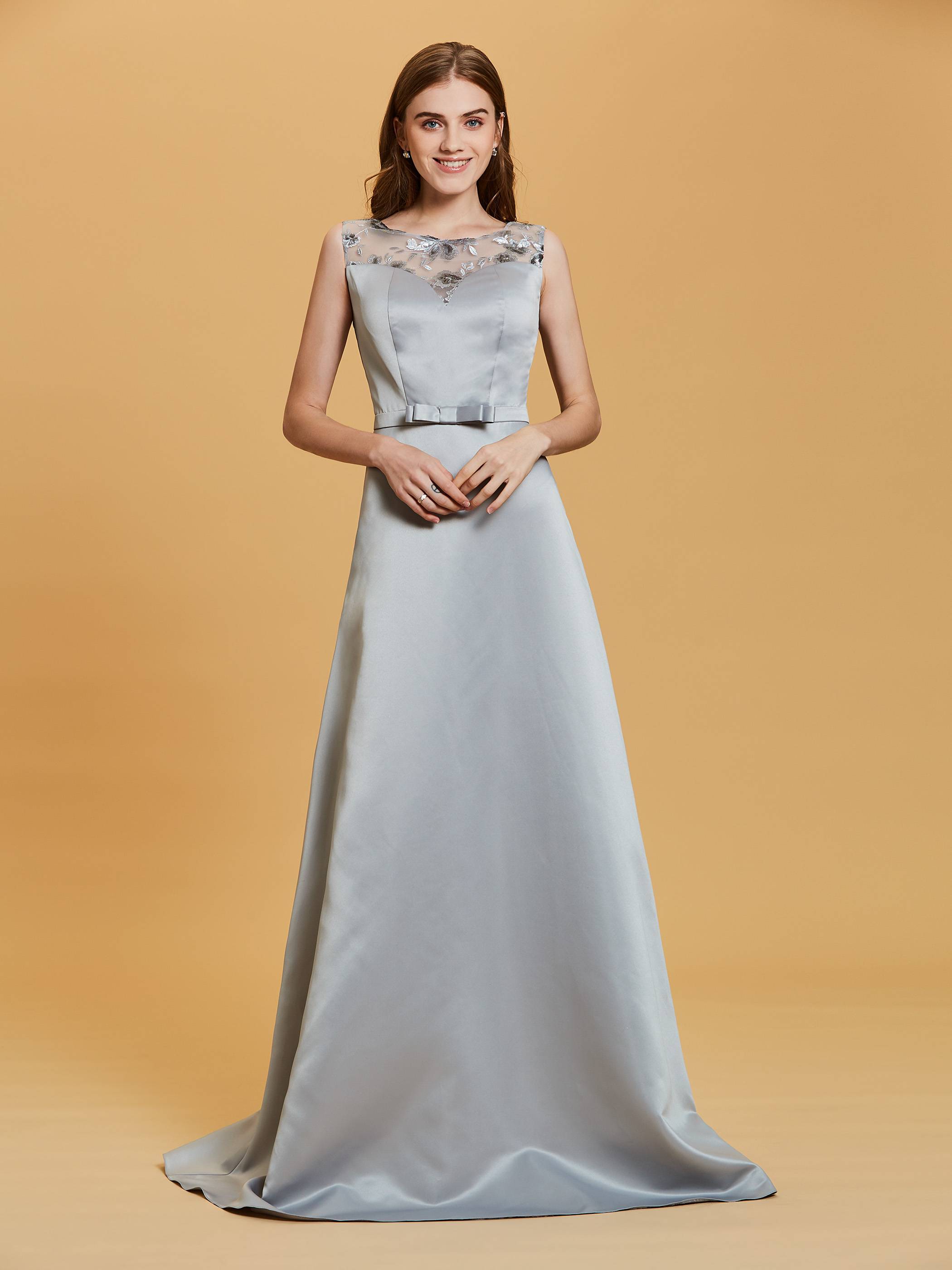 Ericdress Scoop Neck Sequins A Line Long Evening Dress