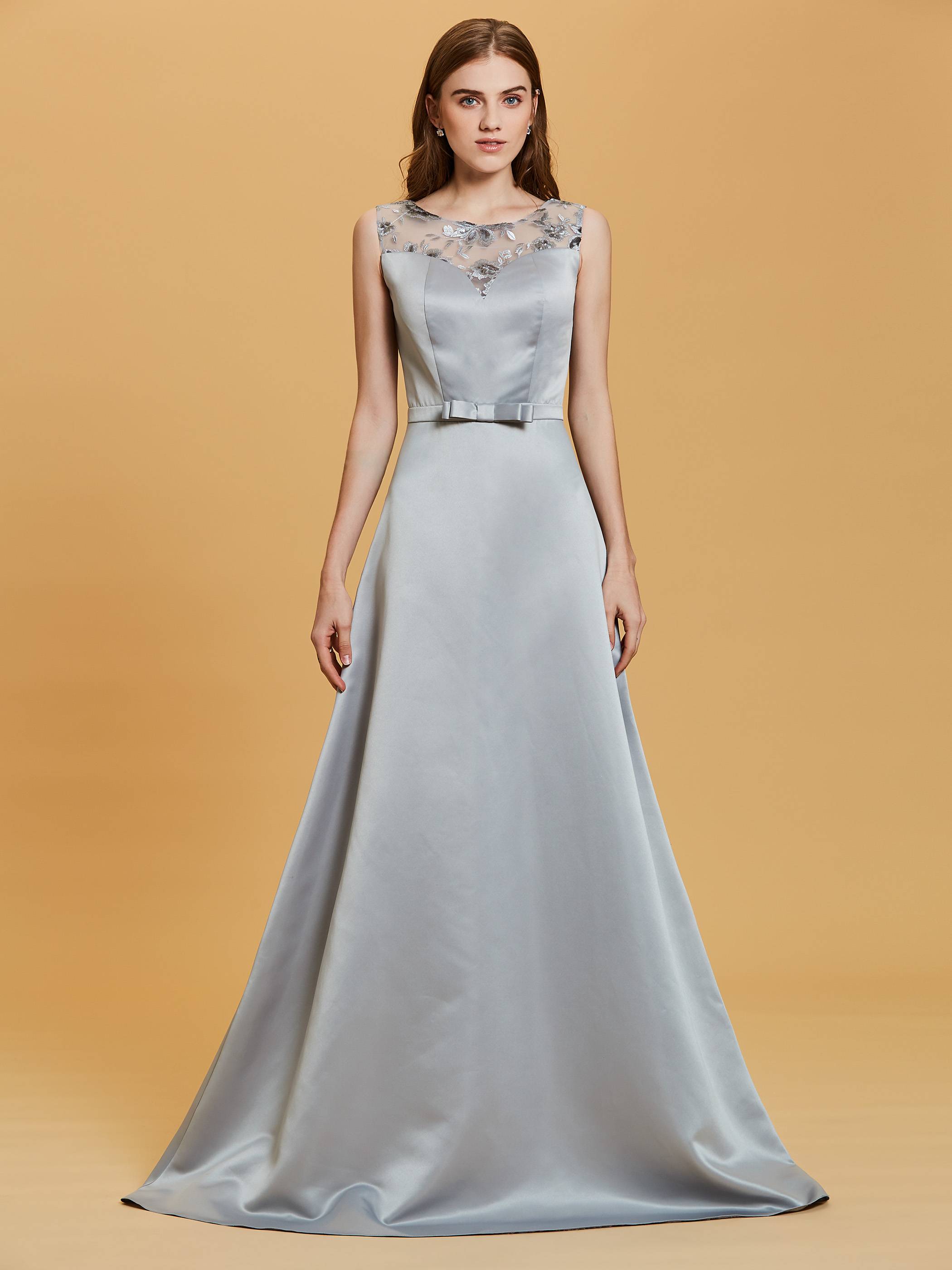 Ericdress Scoop Neck Sequins A Line Long Evening Dress
