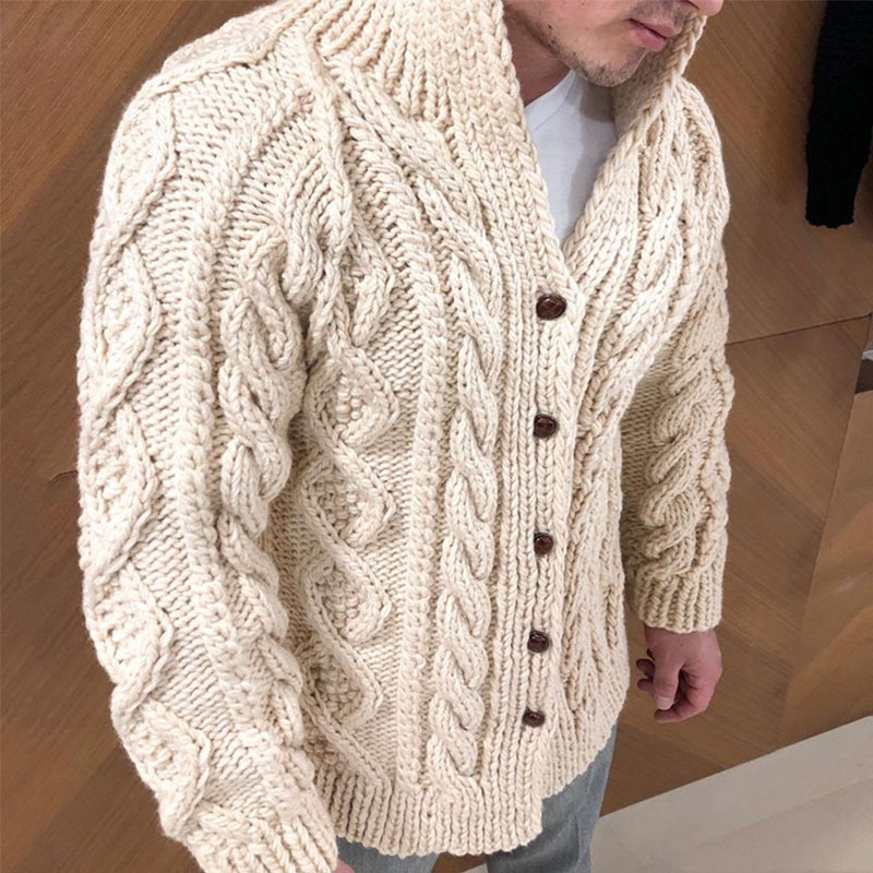 Plain Standard Turtleneck Winter Men's Sweater