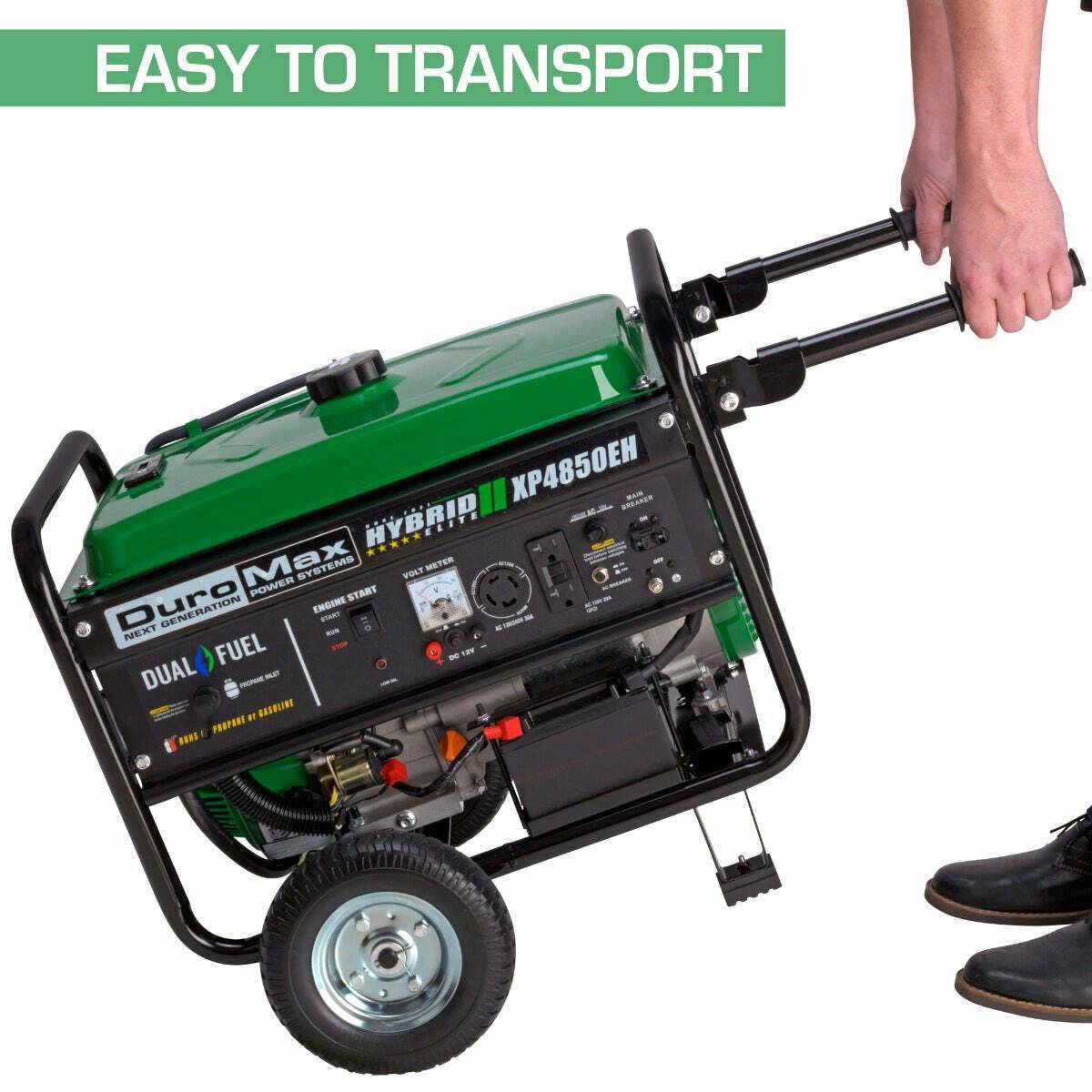 DuroMax XP4850EH 4,850-Watt 210cc Dual Fuel Hybrid Generator w/ Electric Start