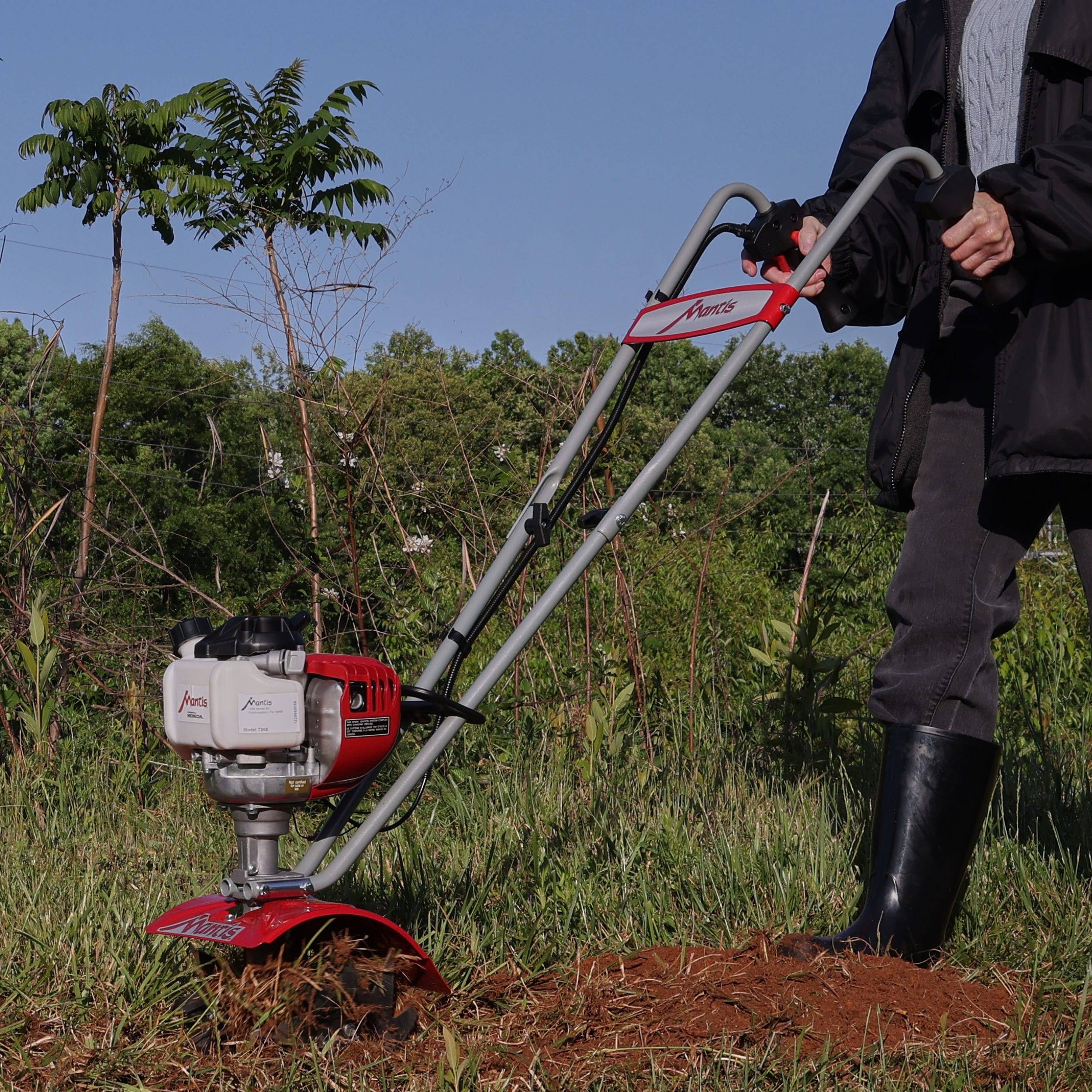 MANTIS 7268 MiniTiller/Cultivator 25cc 9in FrontTine Forwardrotat