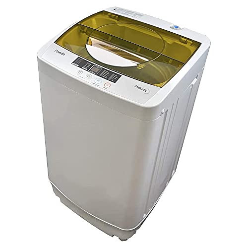 Panda Portable Washing Machine, 10lbs Capacity, 10 Wash Programs, 2 Built in rollers/casters, Compact Top Load Cloth Washer, 1.34 Cu.Ft