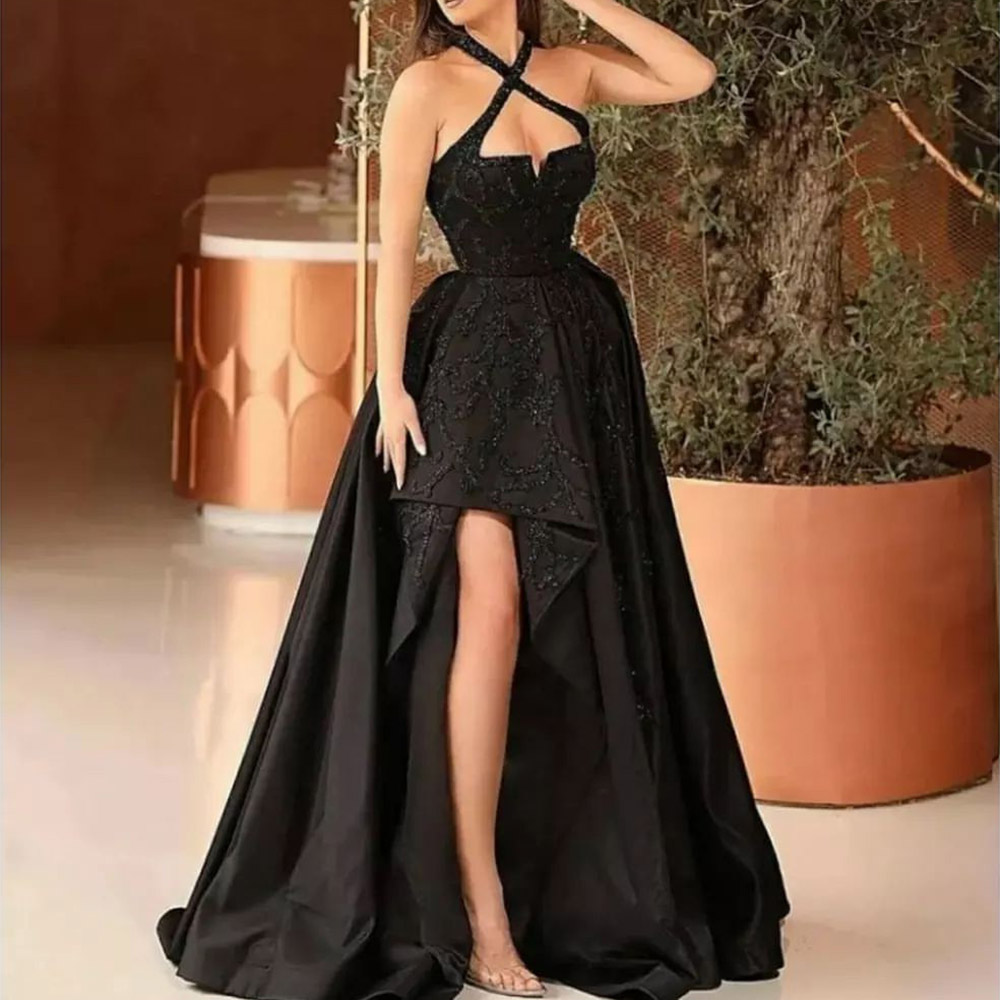 Ruffles A-Line Floor-Length Sleeveless Formal Dress