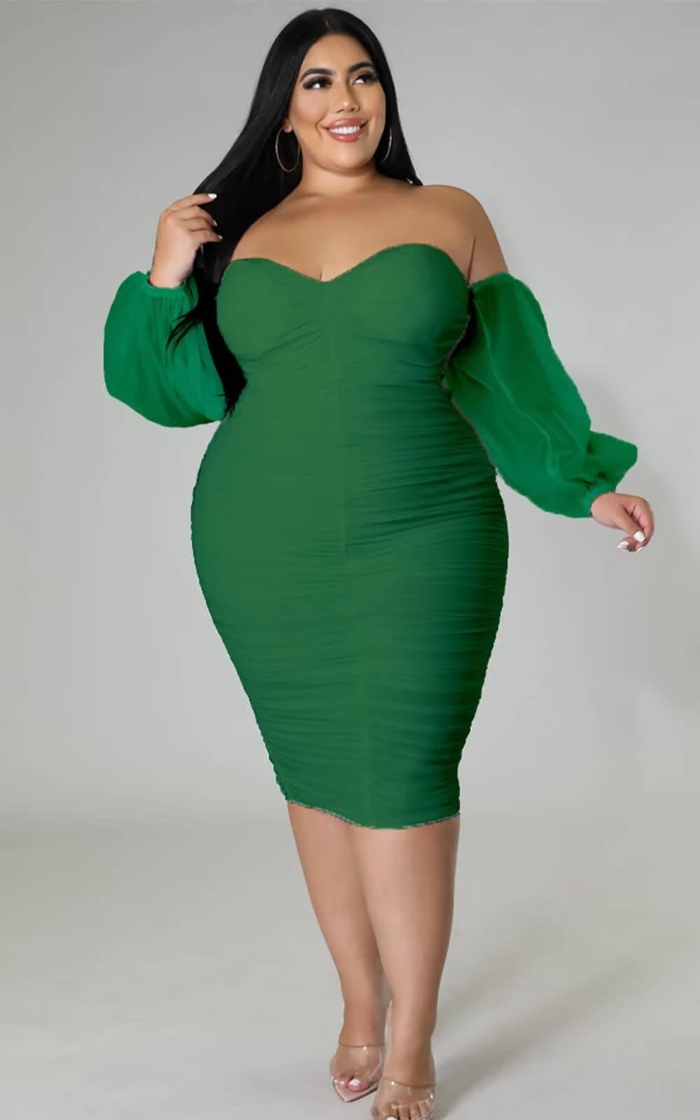 Women's Plus Size Midi Party Dress