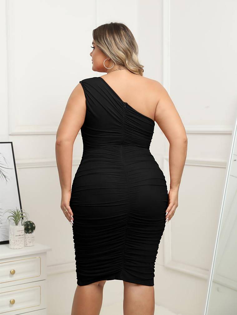 Womens Plus Size Dresses Sexy Midi Party Dress