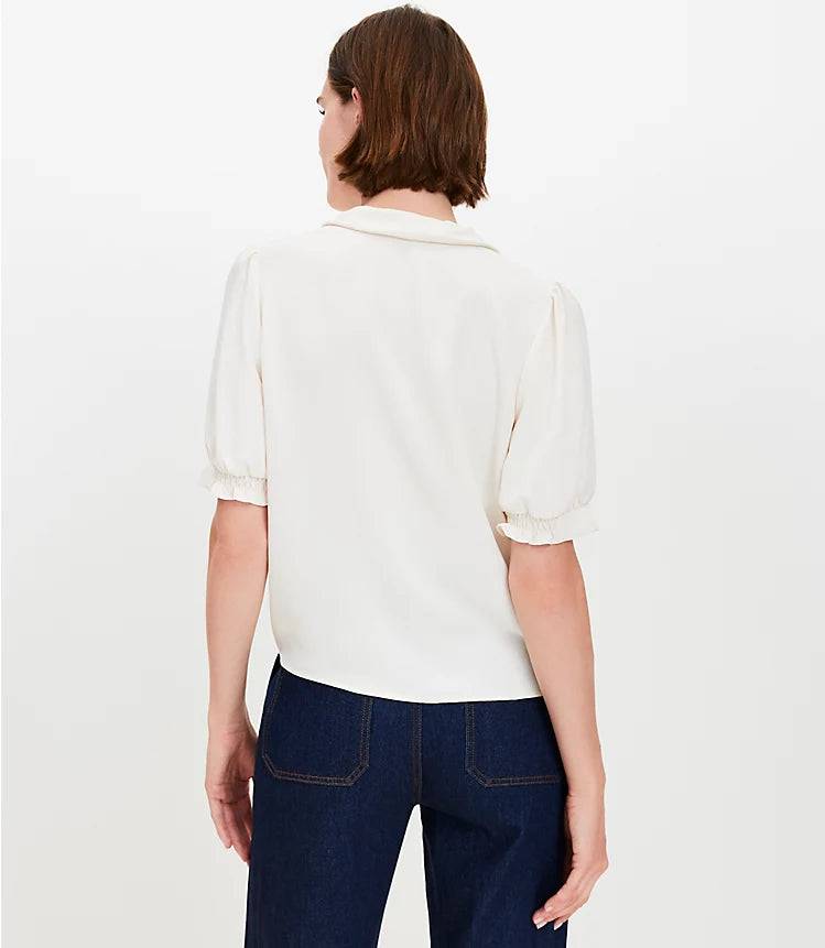 Tie Neck Blouse for Daily Work