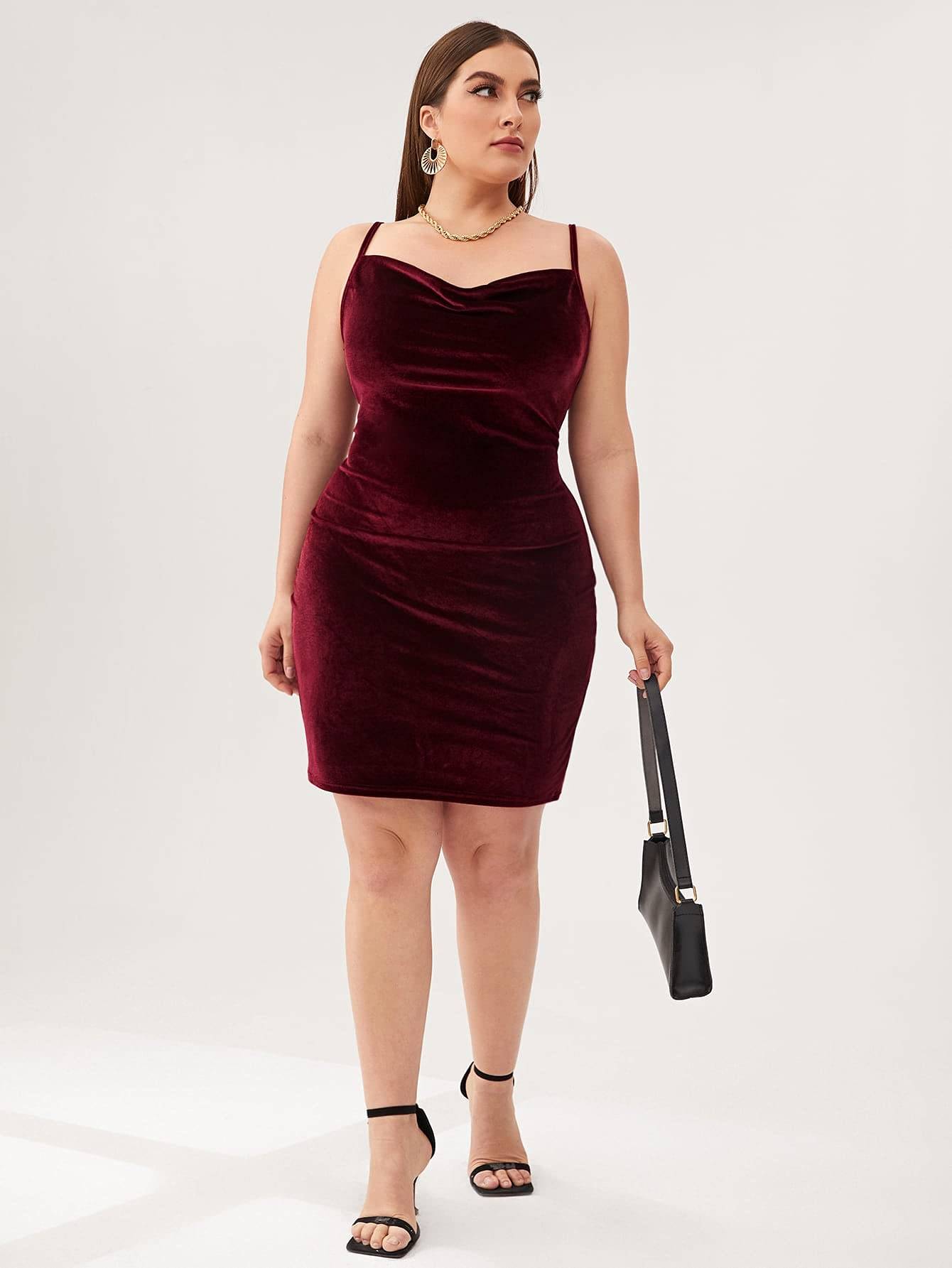 Women's Sexy Plus Size Strap Party Club Mini Dress