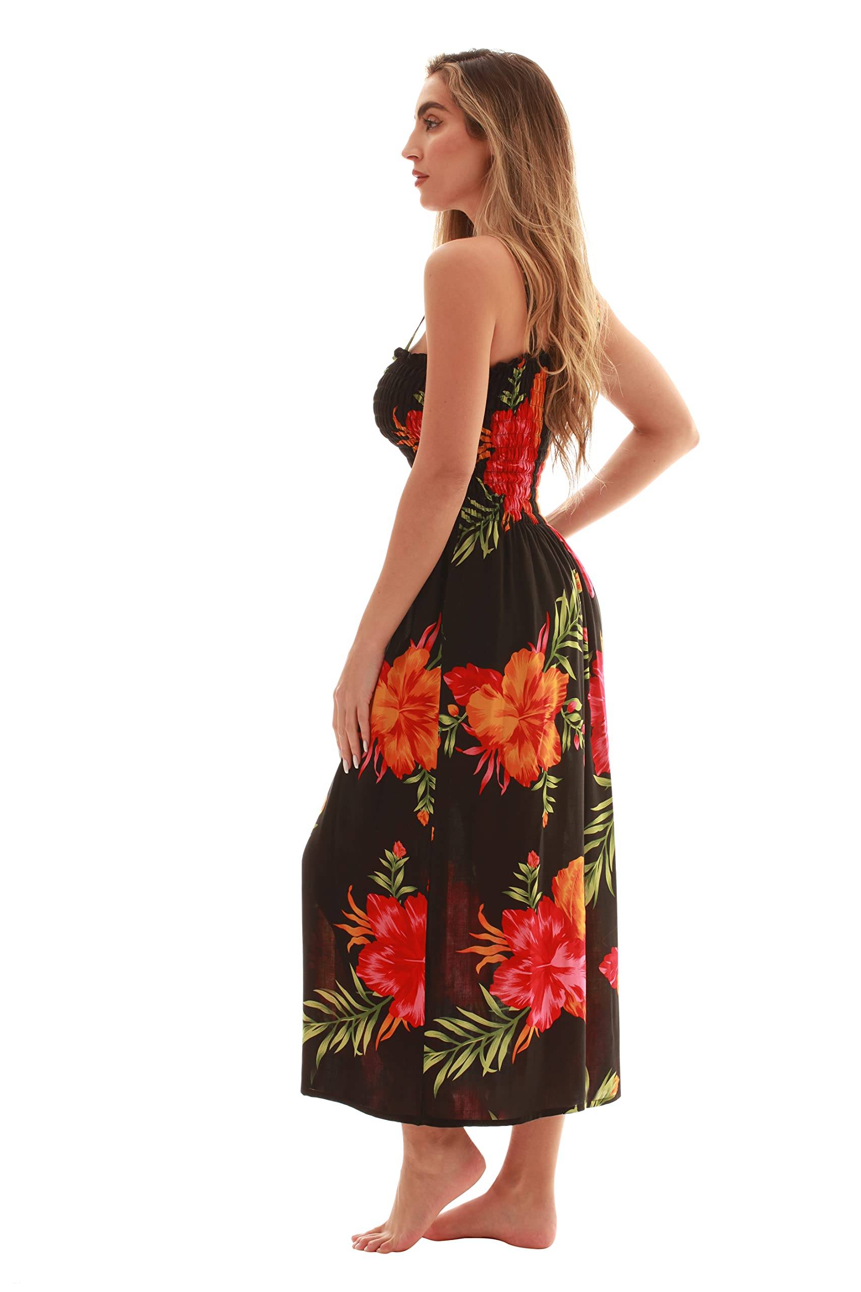 Women Floral Print Sundress Cover Up Summer Dress