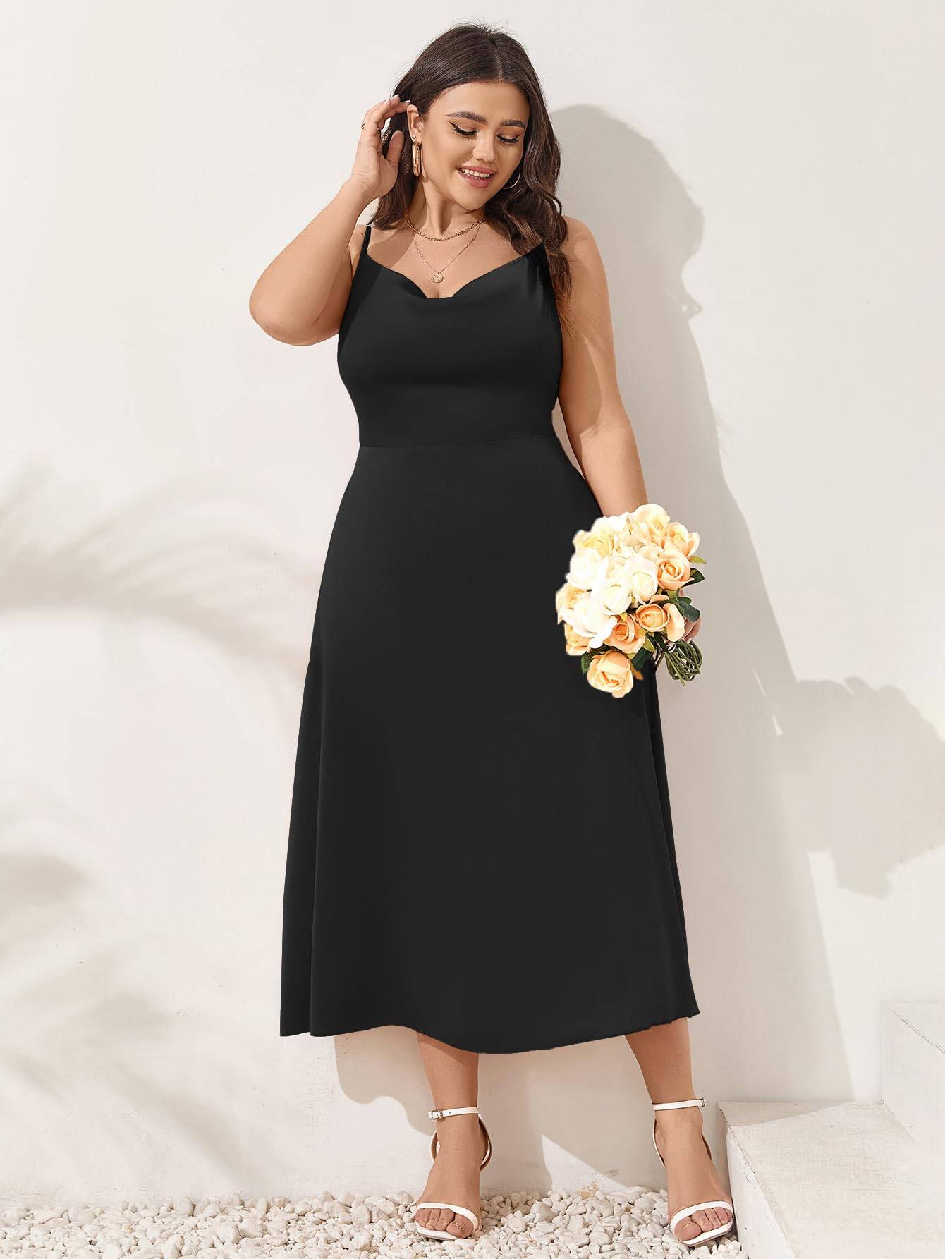 Women Plus Size Dress Party A-Line Maxi Dresses