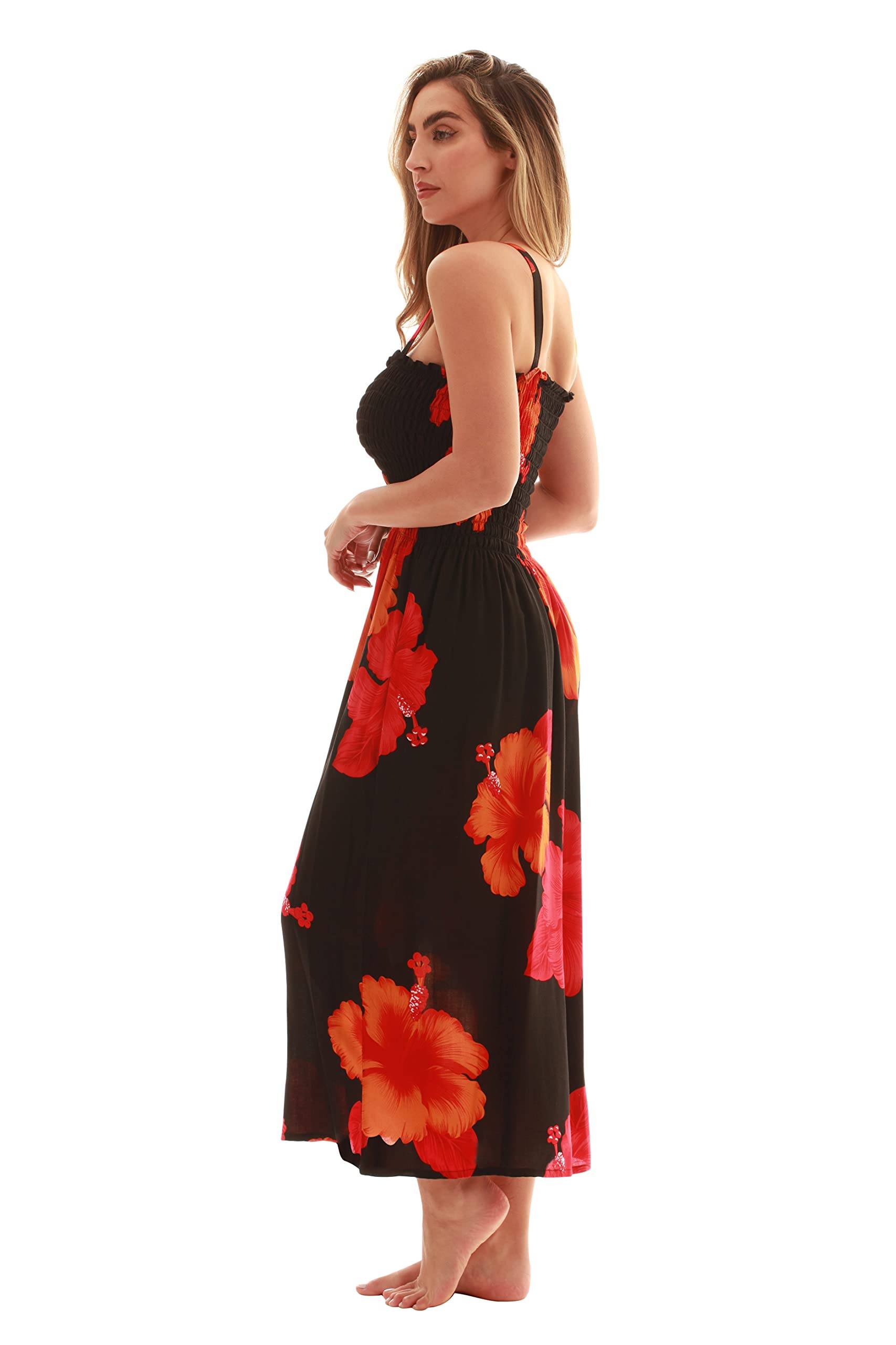 Women Floral Print Sundress Cover Up Summer Dress