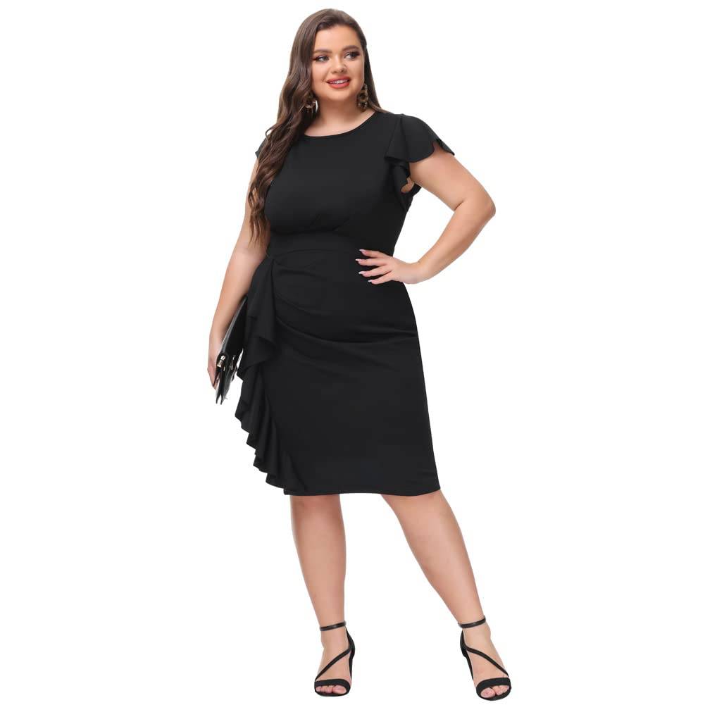 Women's Plus Size Vintage Party Pencil Dress