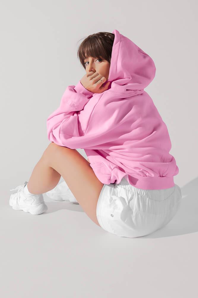 Zip Cloud Hoodie - Malibu Pink