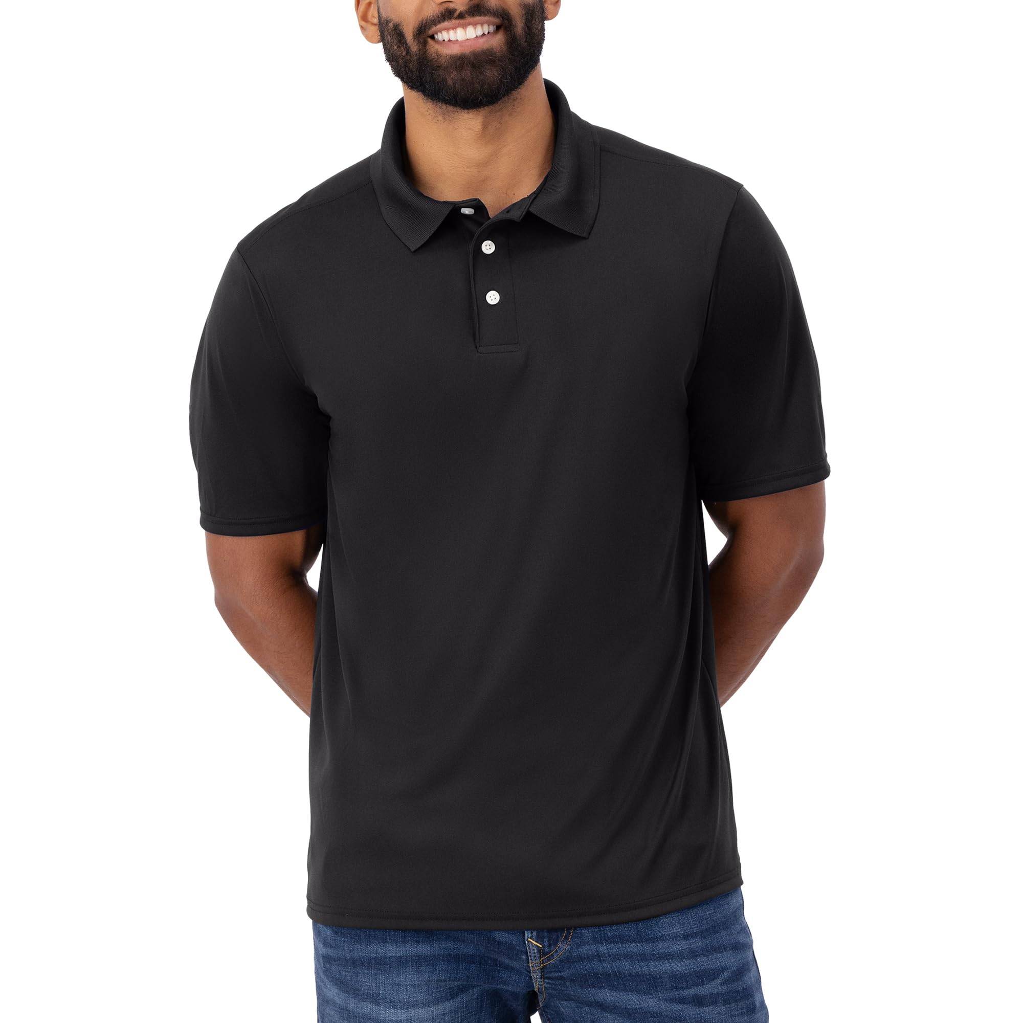 Mens Cool Dri Polo Shirt, Quick-Drying Performance Polo For Men, 40+ Upf Protection