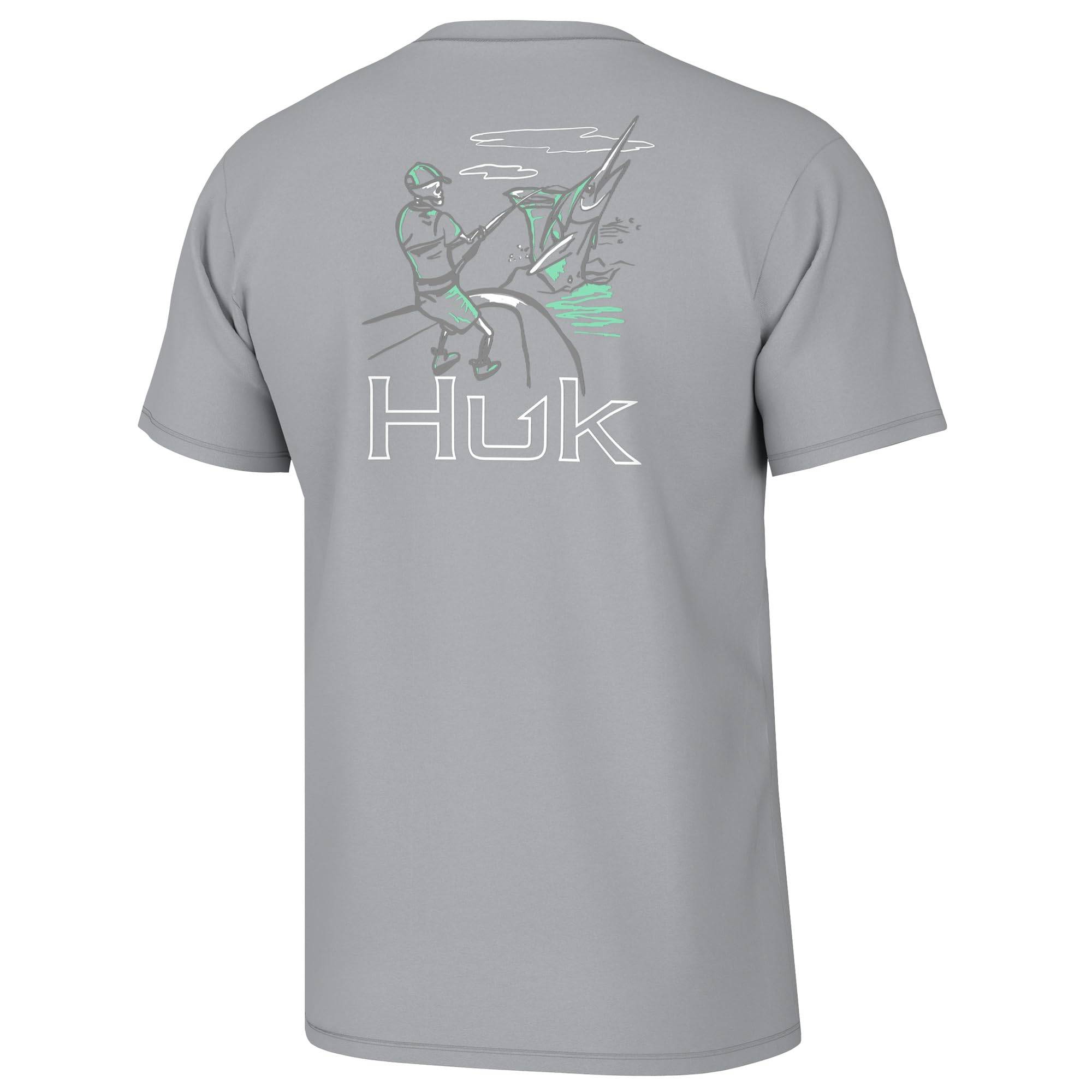 Men's Fishing Graphic Tee, Performance Short Sleeve, Quick-dry