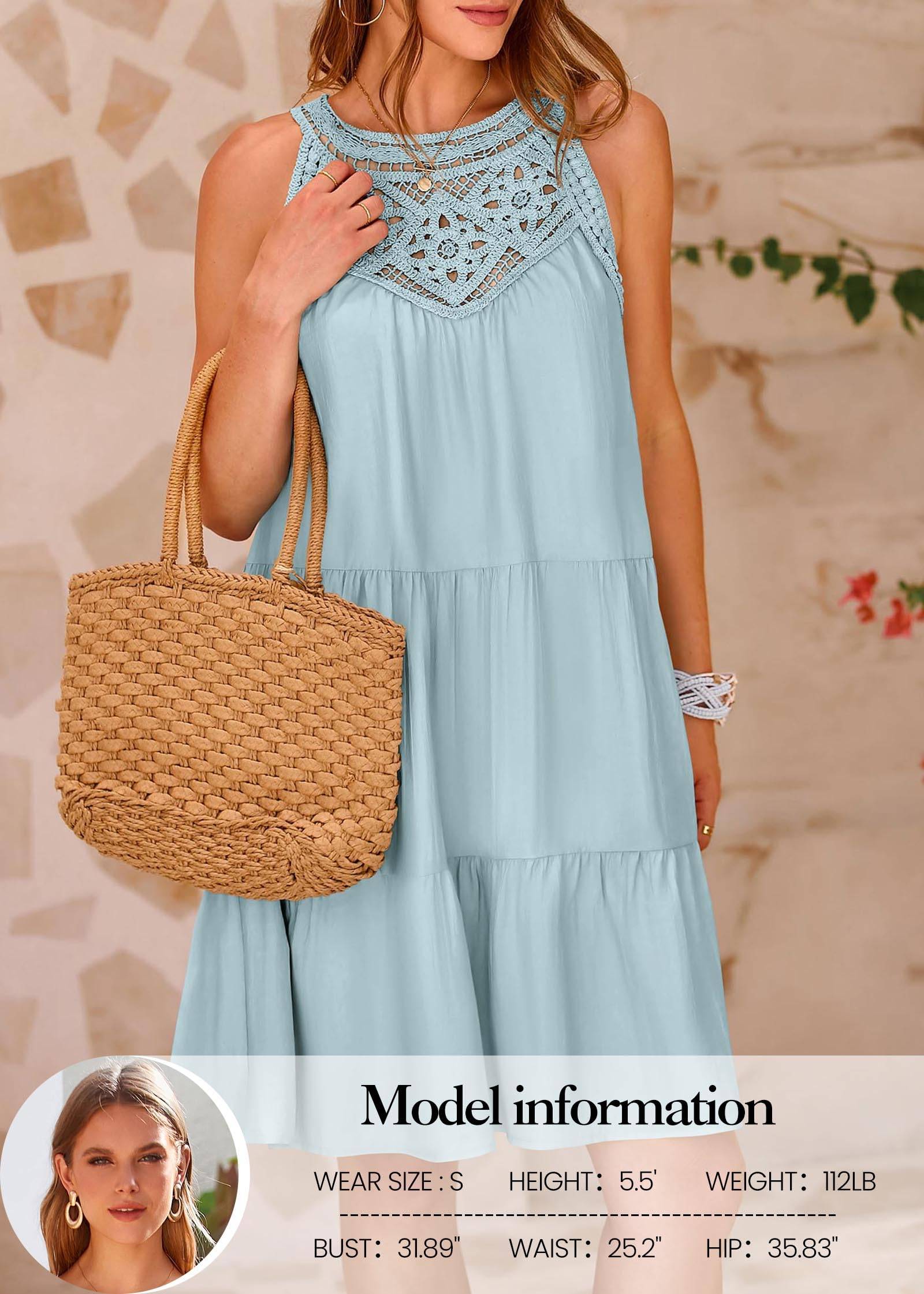 Womens Summer Casual Sundress A Line Dresses