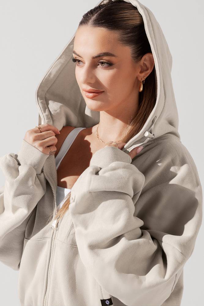 Zip Cloud Hoodie - Seashell