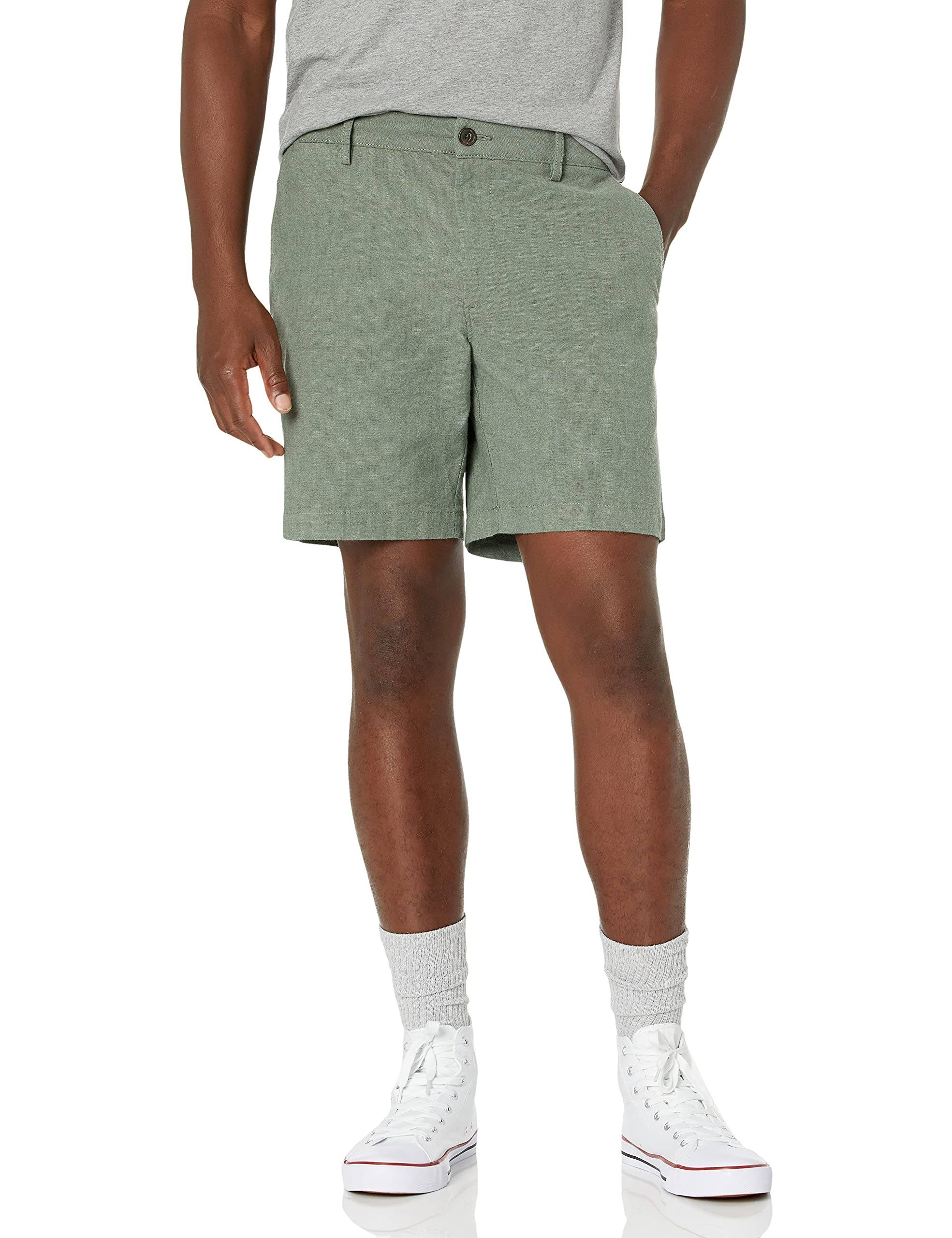 Men's Slim-Fit 7" Lightweight Comfort Stretch Oxford Shorts (Previously Goodthreads)