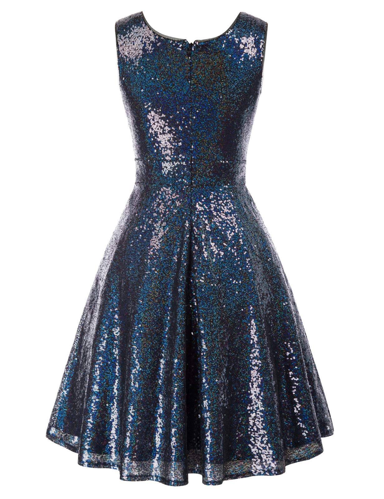 Women's Dresses V-Neck Glitter Evening Party Dress