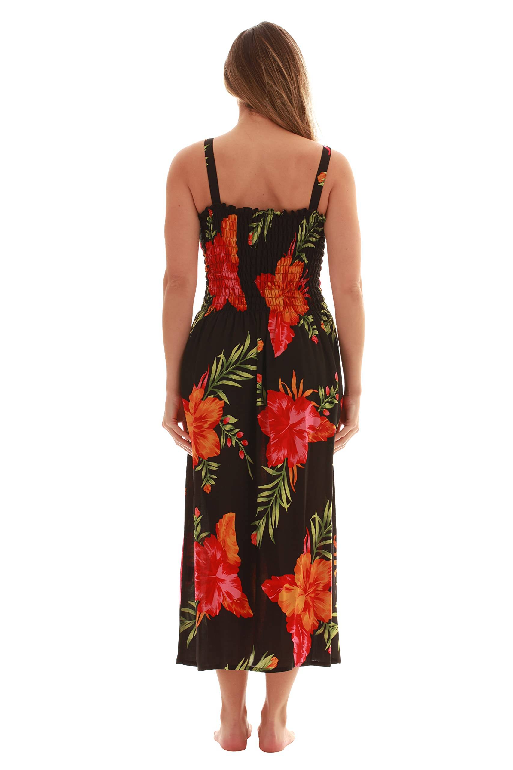 Women Floral Print Sundress Cover Up Summer Dress