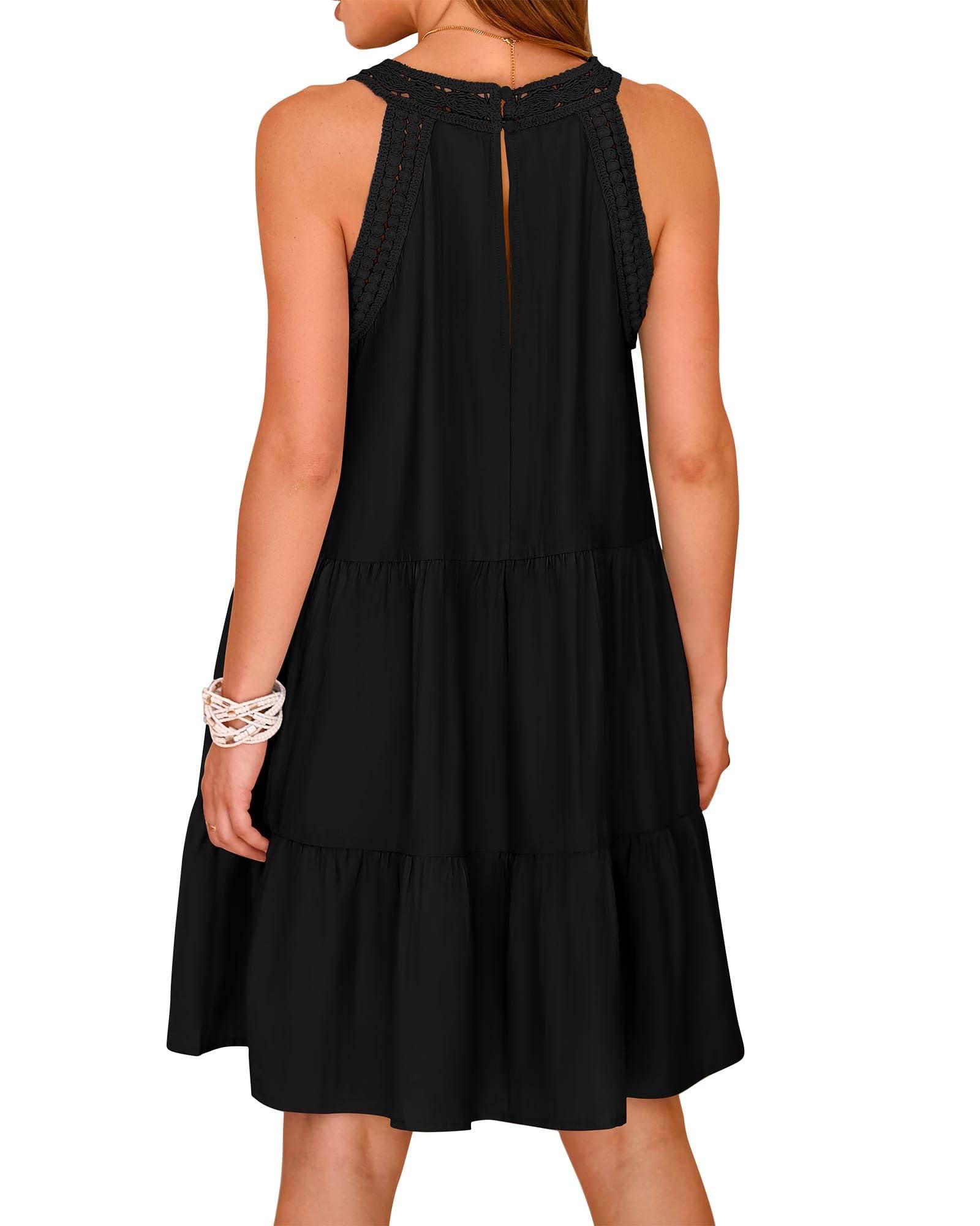 Womens Summer Casual Sundress A Line Dresses