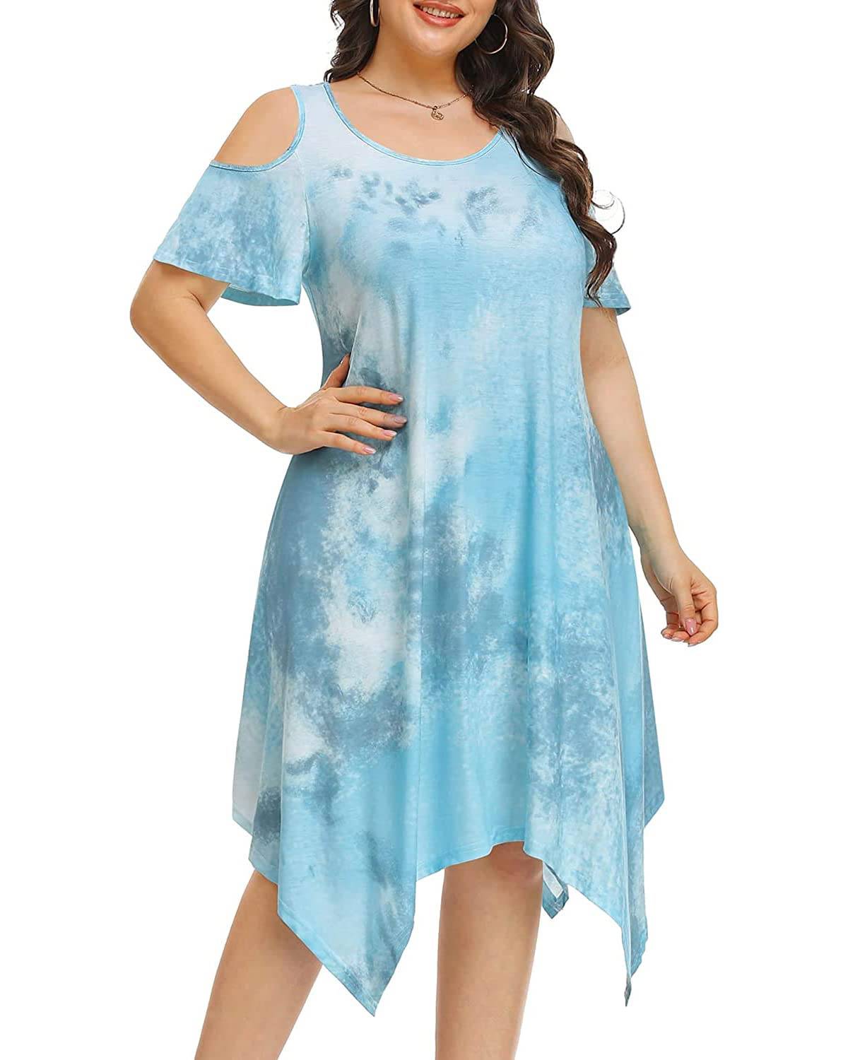 Women's Plus Size Sundress Dress with Pockets