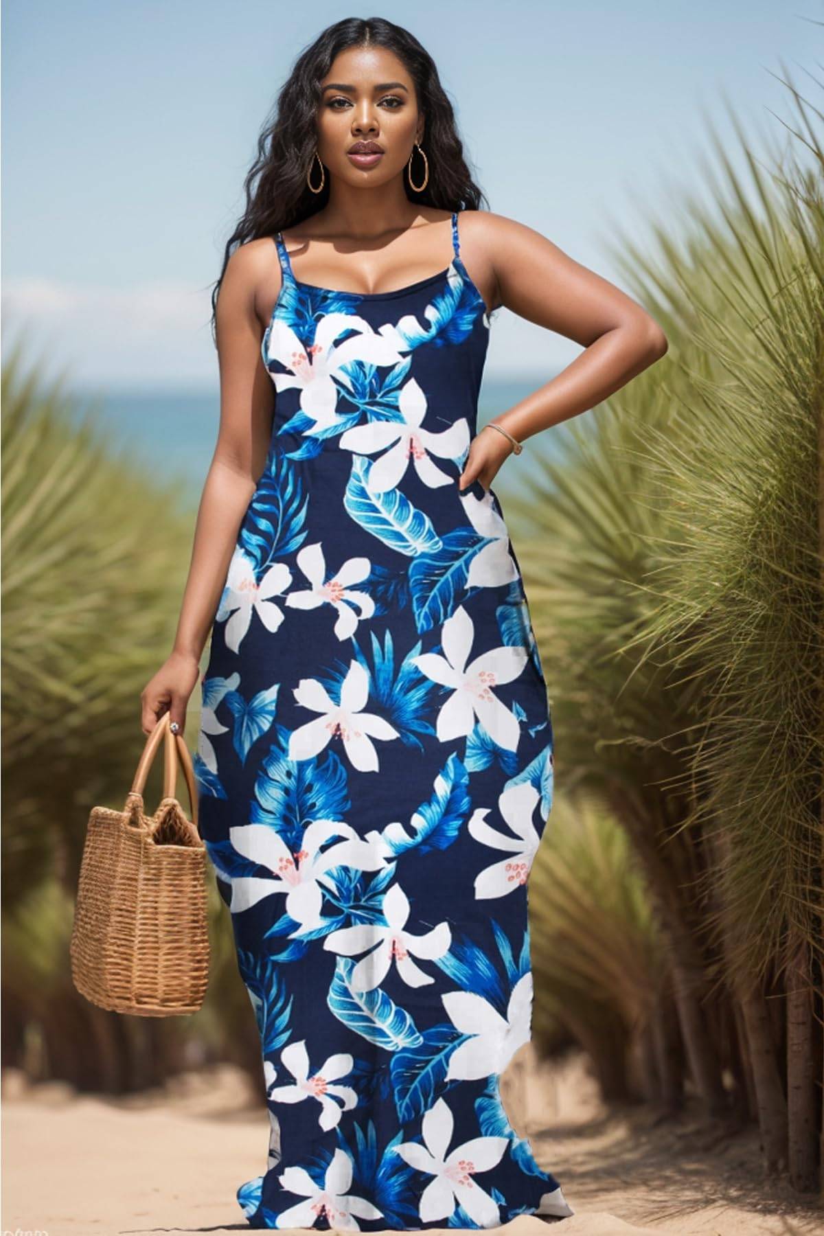 Women's Plus Size Dresses Beach Boho Sundress