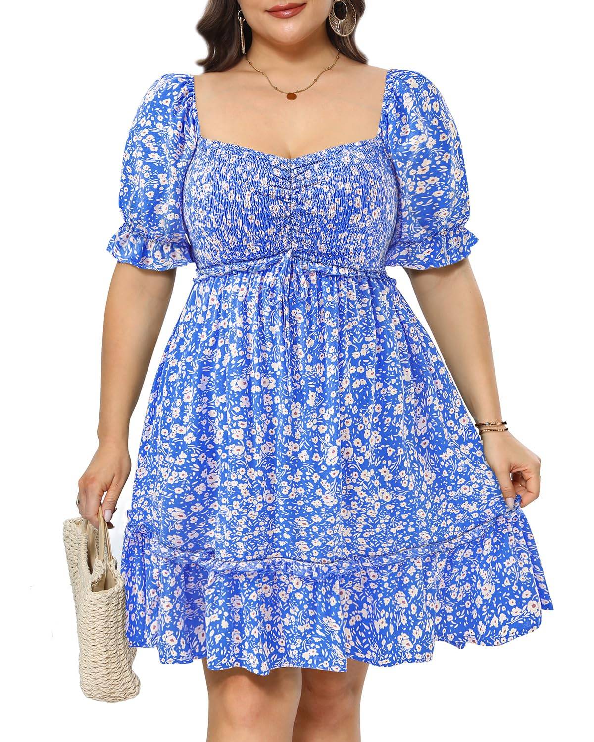 Fashion Women Plus Size Short Summer Mini Dress