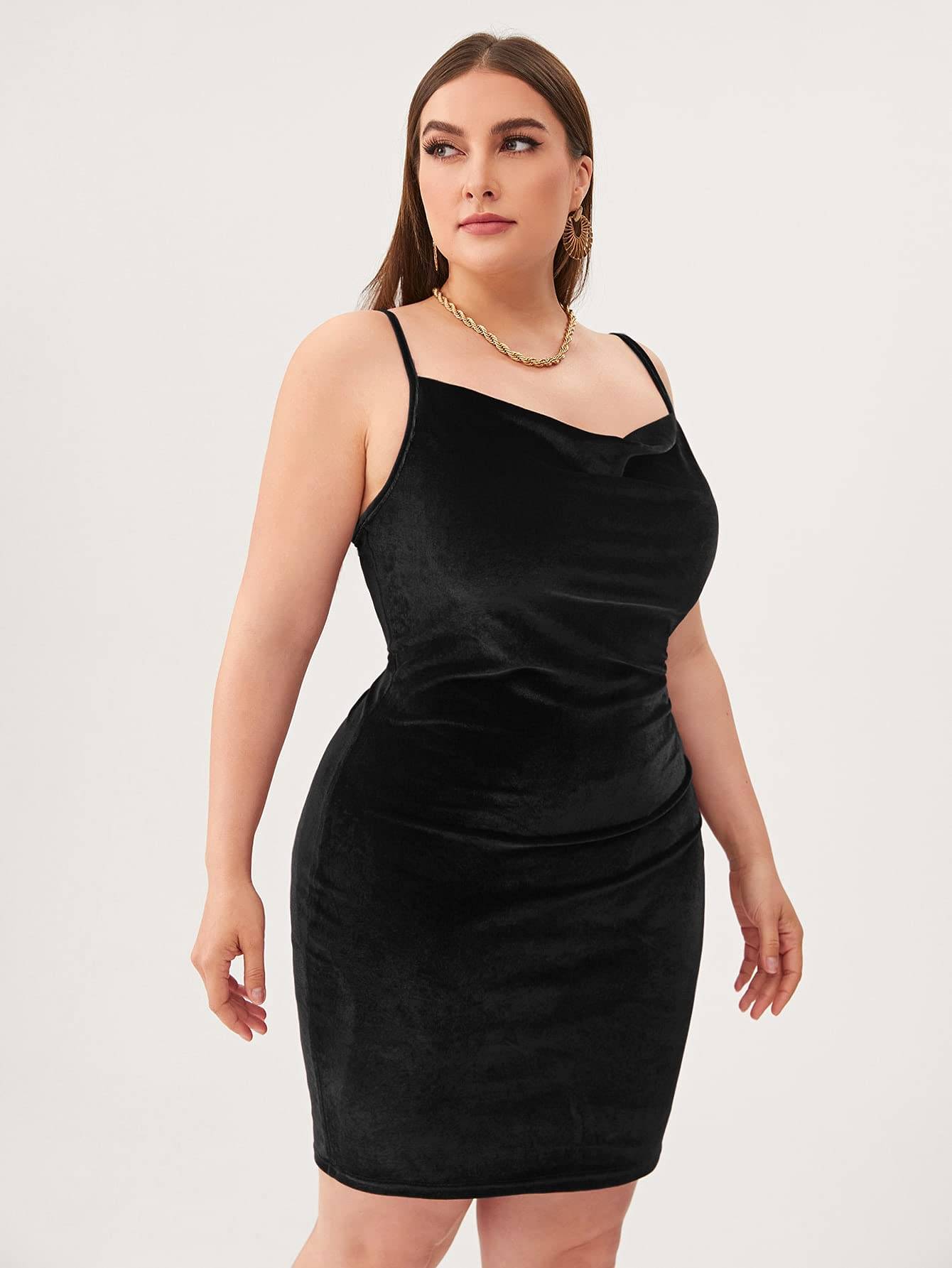 Women's Sexy Plus Size Strap Party Club Mini Dress