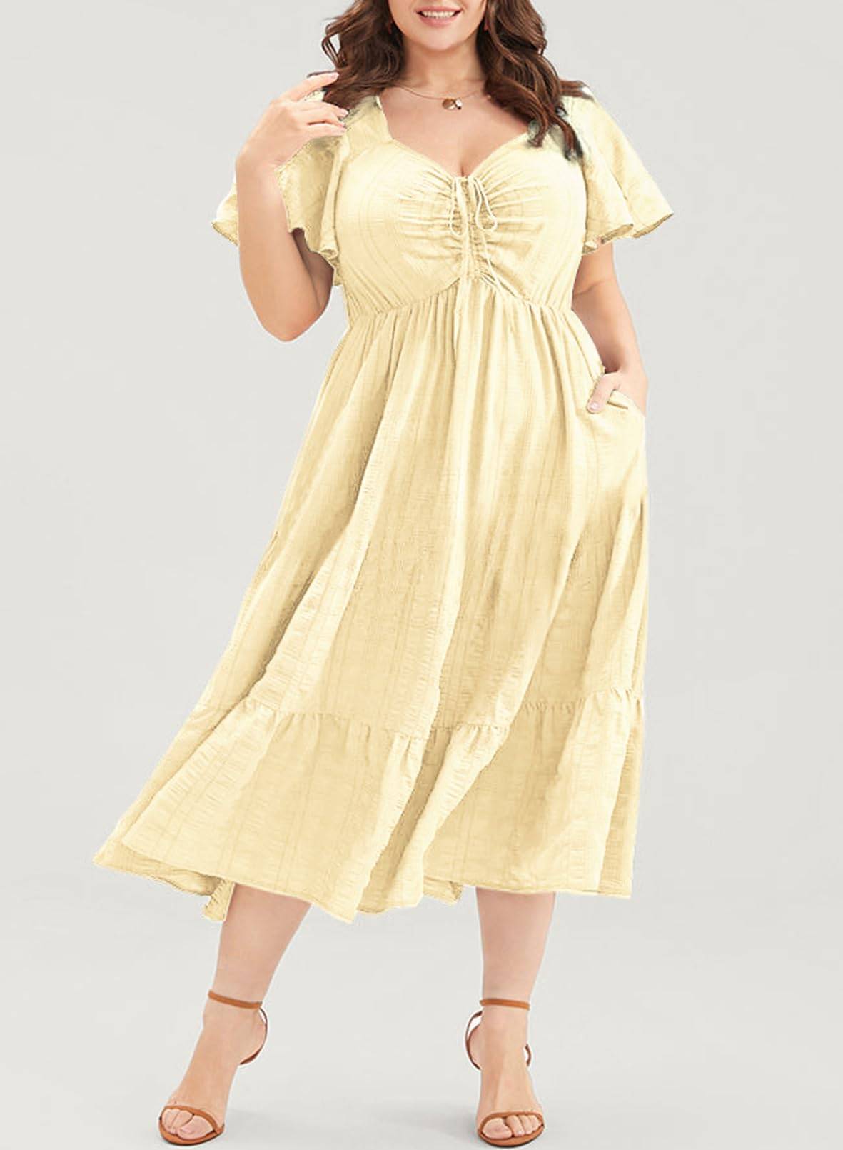 Womens Plus Size Dress Maxi Long Dresses