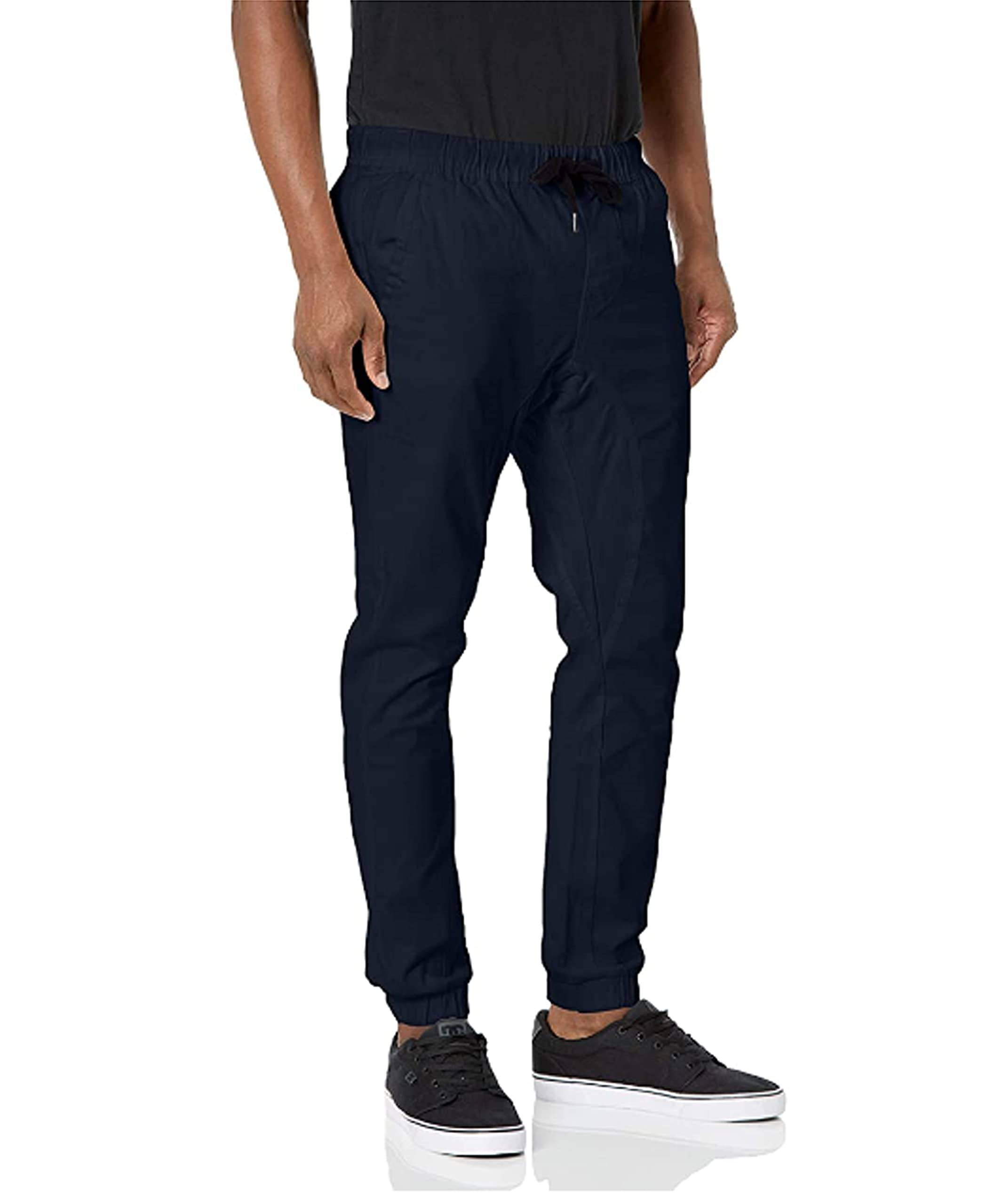 Men's Basic Stretch Twill Jogger Pants-Reg and Big &amp; Tall Sizes