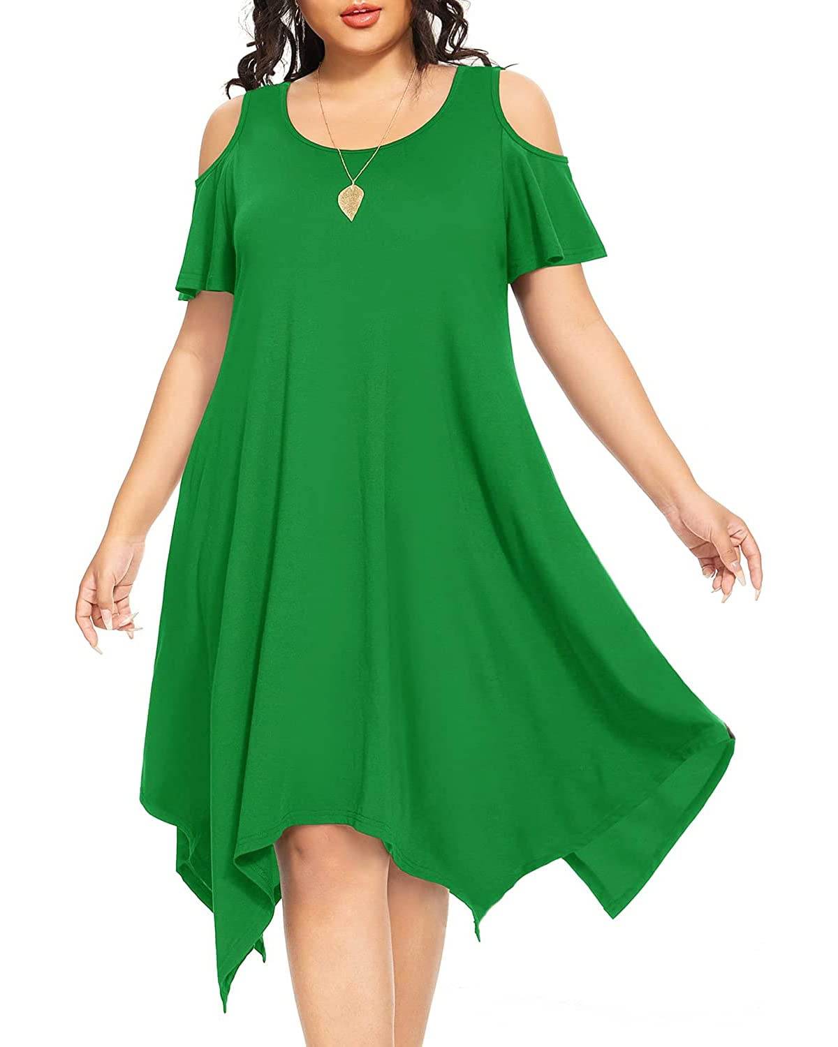 Women's Plus Size Sundress Dress with Pockets