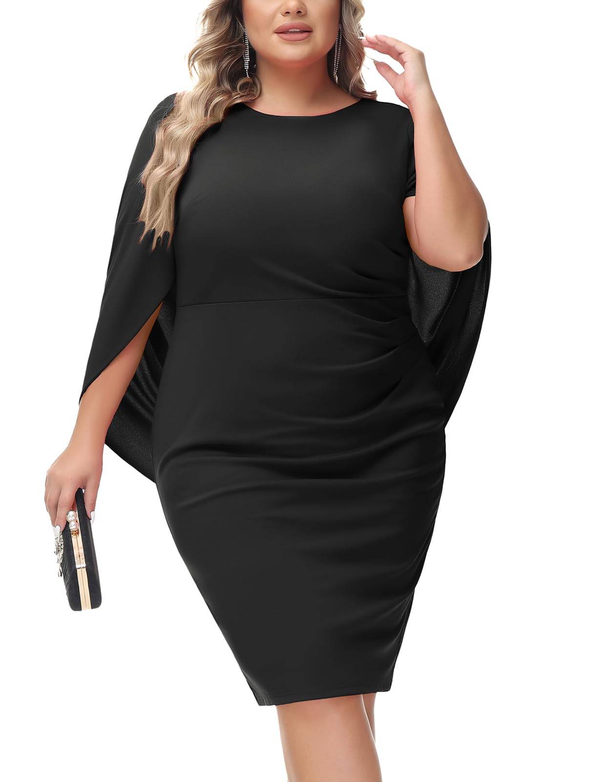 Women Plus Size Dresses Midi Party Short Dress