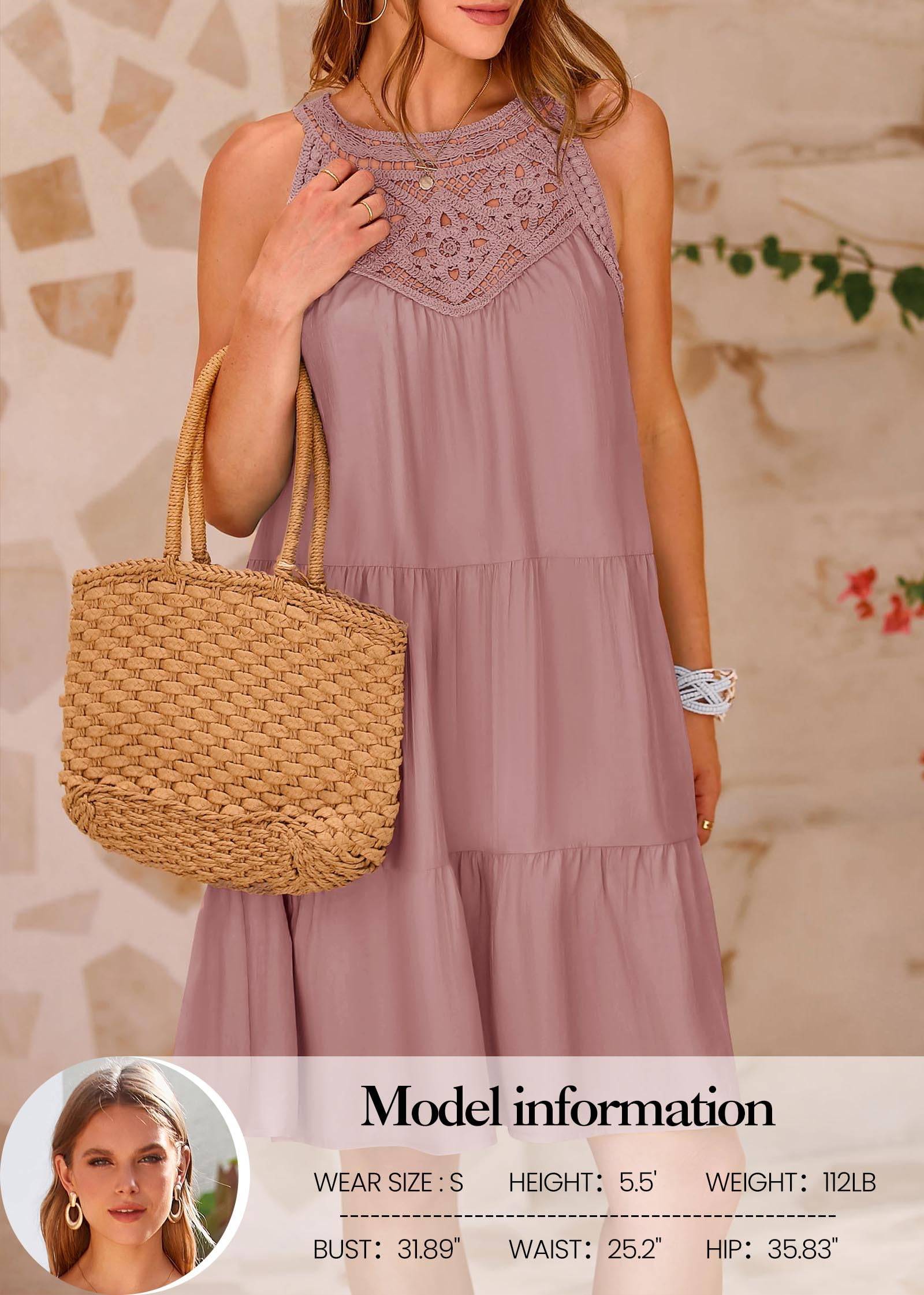 Womens Summer Casual Sundress A Line Dresses