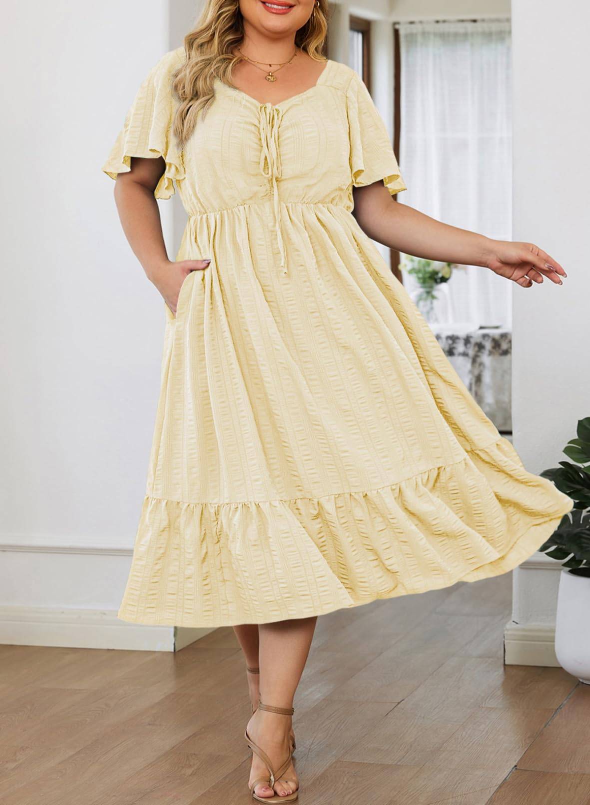 Womens Plus Size Dress Maxi Long Dresses